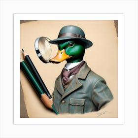 Detective Duck 17 Art Print