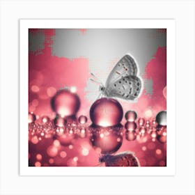 Butterfly On Water Art Print