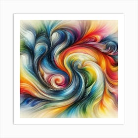 Abstract Swirl Art Print