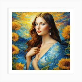 Sunflowers dhh Art Print