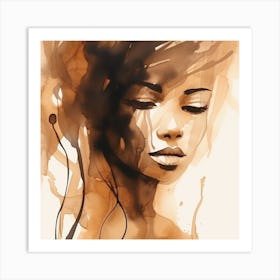 Coffee Girl Art Print