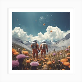 On An Orange Planet Art Print