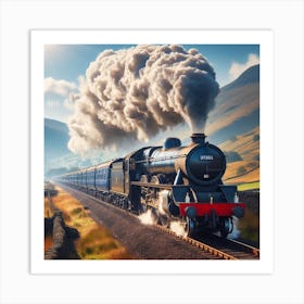 Steam Train 1 Art Print