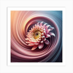 Chrysanthemum flower 2 Art Print