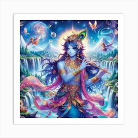 Lord Krishna 1 Art Print