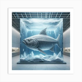 Fish In Ice 1 Art Print