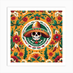 Mexican Skull 80 Art Print