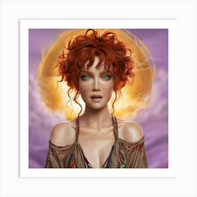 RedHeadUnique1 Art Print