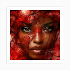 Afro-American Beauty 4 Art Print