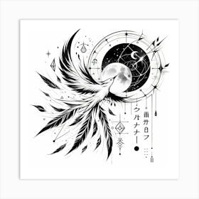 Phoenix Tattoo Art Print