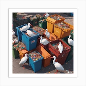 Local bin chicken support group Art Print