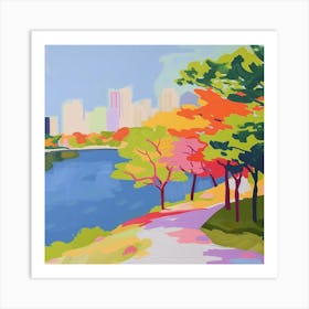 Abstract Park Collection Odaiba Seaside Park Tokyo 1 Art Print