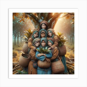 The Tree Guardian Tribe Art Print