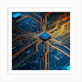 Circuit Board 54 Art Print