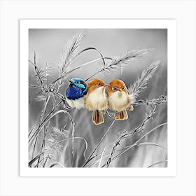 Three Birds 1 Art Print