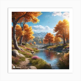 Autumn Forest 15 Art Print