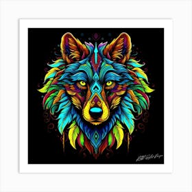 Wolf Eyes - Wolf Face 1 Art Print