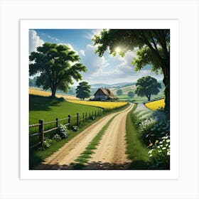 Country Road 8 Art Print