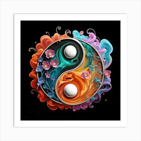 Yin Yang Art Print