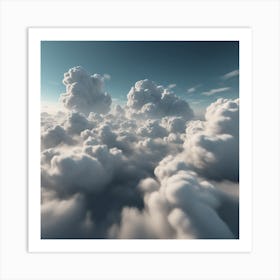 Volumetric Clouds 1120897533 Art Print