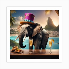 Havana Elephant Rio de Janeiro Art Print