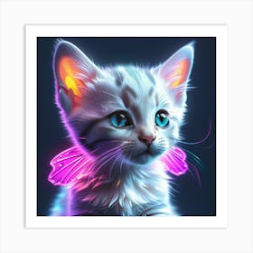 Cute Kitten Art Print