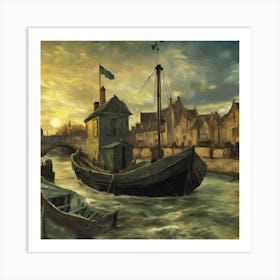 Boat In The Water Art Print