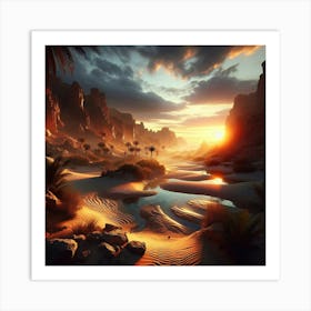 Desert Oasis Art Print