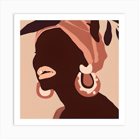 Portrait Of African Woman Art Print