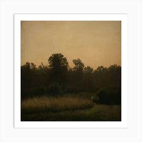 Sunset In The Woods Art Print