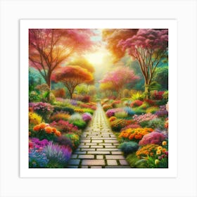 Garden Path 15 Art Print