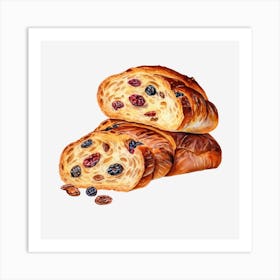 Raisin Bread Art Print