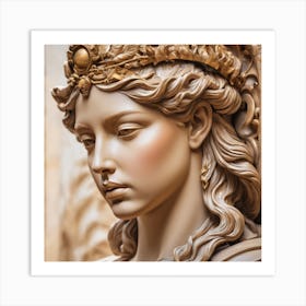 Bust Of A Woman Art Print