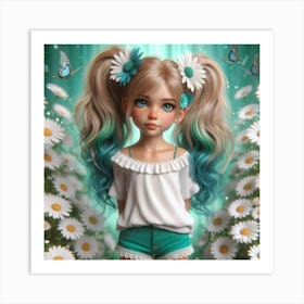 Daisy Girl 9 Art Print