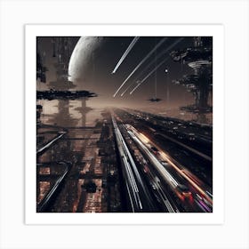 Futuristic Cityscape 15 Art Print