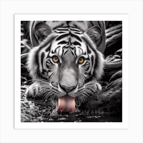 White Tiger 5 Art Print