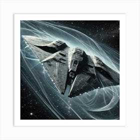 Raven Class Stealth Fighter Cloaking Reconverted Art Print