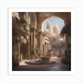 Courtyard Of The Sultanate Art Print