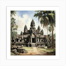 Angkor Temple Art Print Art Print