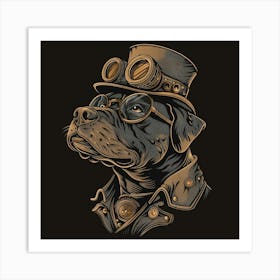 Steampunk Dog 5 Art Print