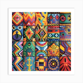 Aztec Art Art Print