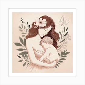 Mother And Child Art Print