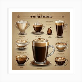 Coffee Brews Art Print