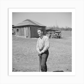 Mr, Henrickson, Resident Of Mansfield, Michigan, Once A Prosperous Mining Town By Russell Lee Art Print