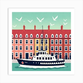 Swedish Harbor 1 Art Print