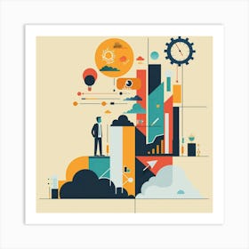 Business Illustration 1 Art Print