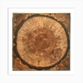 Circle Of Wood Art Print