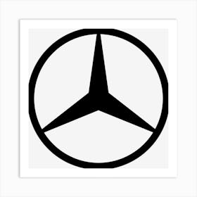 Mercedes Benz Black Logo 1933 Art Print