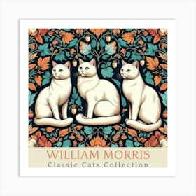 William Morris Classic Cats Collection Art Print