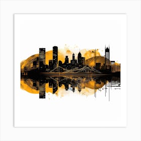 Pittsburgh Skyline Art Print